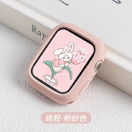 LAZYODD適用iwatch11保護殼apple watch10/9/8/7/6/SE/5/4/se2代硅膠保護殼蘋(píng)果手表保護套u(yù)ltra3PC鏤空殼 砂粉 40MM表盤(pán)【適用6/5/4/新SE2/1】