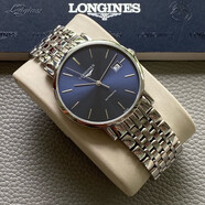 浪琴（LONGINES）【二手99新】浪琴手表（LONGINES）博雅系列男表 商務休閑男士超薄自動機械 瑞士品牌天文臺認證 37mm 藍盤條刻 L4.810.4.92.6