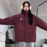 許棋杏n+a納迪亞沖鋒衣山峰沖鋒衣女機(jī)能工裝夾克潮牌寬松高街情侶 酒紅色高品質(zhì)面料刺繡和工藝 S7590斤