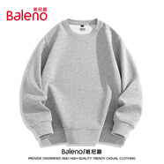 班尼路（Baleno）寬松圓領(lǐng)衛衣男早秋潮流oversize大碼上衣男士休閑百搭純色外套
