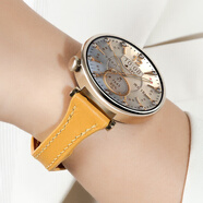 華為（HUAWEI）【時(shí)尚女神新品】華為GT4手表原裝女生新款時(shí)尚運動(dòng)防水智能腕表心率血氧健康檢測情人節生日禮物 【女神定制】GT4小蠻腰款--郁金色