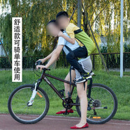 雨其琳外出帶孩子背帶后背移動搬運輕便背兒童出門背帶大童背帶爬山背帶 綠大號升級+腳蹬加厚舒適10歲內(nèi)