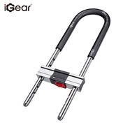 iGearU型鎖雙開(kāi)玻璃門(mén)鎖C級鎖芯抗剪防撬電動(dòng)摩托車(chē)鎖5把防盜鑰匙掛鎖