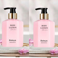 芭樂(lè )雅李佳琦推薦持久留香身體乳夏季清爽不油膩補水保濕去雞皮潤膚乳女 浪漫香氛粉*2瓶