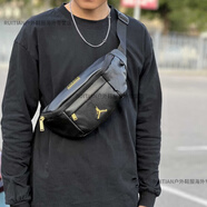 耐克（NIKE）AIR JORDAN AJ蛇紋皮革包男女胸包金標(biāo)單肩斜挎包HA5507 HA5507-013