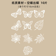 藍(lán)曬 diy手工材料包液體顏料印相感光影照片藍(lán)曬液美術(shù)印花材料包 素材-空蛹出蝶(10片)