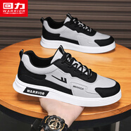 回力男鞋運動(dòng)鞋男2025冬季新款鞋子男厚底跑步鞋潮流百搭保暖休閑鞋潮 淺灰黑--981款 40 (250mm)