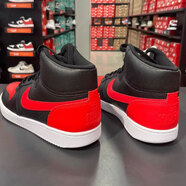 耐克（NIKE）板鞋高幫男鞋2025新款夏季Ebernon Mid運(yùn)動鞋簡版AJ休閑鞋 AQ1773-005黑紅 40.5