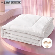 水星家紡被子空調(diào)被夏涼被抗菌七孔纖維夏被子約1.9斤150*210cm白