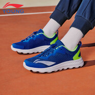 李寧童鞋兒童跑步鞋男女大童柔軟回彈輕盈透氣運動(dòng)鞋34YKFR024-9