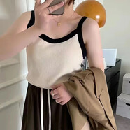 奧益亨大碼吊帶背心女士胖MM200斤夏季打底衫寬松加肥加大遮肉無袖內(nèi)搭 杏色【一件裝】 中碼【建議120-150斤左右】
