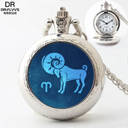 DL 1998胖東來(lái)品質(zhì)熒光項(xiàng)鏈?zhǔn)亲砟谐表n版?zhèn)€性星座吊墜情侶配飾懷表 白羊座