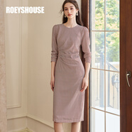 ROEYSHOUSE羅衣復(fù)古千鳥(niǎo)格針織連衣裙女春季新款小眾設(shè)計(jì)感收腰裙11033 千鳥(niǎo)格 S