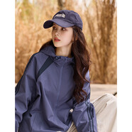 德瑪納【戶外徒步】慵懶風(fēng)透氣百搭顯瘦輕便通勤運(yùn)動(dòng)女式外套 紫色 XL 
