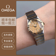 【二手99新】歐米茄OMEGA星座系列經(jīng)典款女表22.5小表盤原鑲鉆間金石英國檢鑒定正品奢侈品手表 1262.15.00黃盤鉆刻 22.5mm