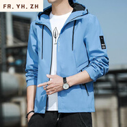 FR.YH.ZH廣州十三行男裝韓貨歐貨外套運動(dòng)夾克衫石井服裝山東青島即墨外套 2130霧藍色 M