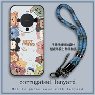 飾卓適用華為mate60Pro手機殼mate40防摔mate50保護套mat30e硅膠mate20pro軟殼mate10防丟mate9編織繩 【Q版動(dòng)物】+梵高星空手繩+可伸縮鎖扣+小頭繩 華為mate40（華為mate40e）