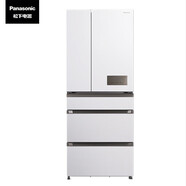 松下（Panasonic）多門冰箱銀離子除菌 風(fēng)冷無霜變頻變溫室NR-EE53WGB 532L磨砂面板-3微動保鮮 NR-EE53WGB-W白色[532L]銀離子除菌