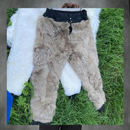 老爺車(chē)中老年純羊毛皮毛一體皮褲真皮男女士羊皮毛高腰棉褲褲子內膽拆卸 長(cháng)毛內膽顏色隨機KDA01 M 80--100斤