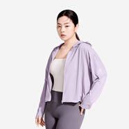菇娘家防曬衣原紗冰絲透氣女新款防紫外線(xiàn)輕薄女外套大碼寬松防曬服 紫色-短款 2XL 推薦180~230斤