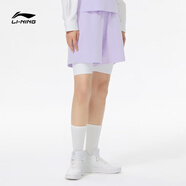 李寧短衛(wèi)褲女士2023夏季新款運(yùn)動(dòng)潮流系列女裝寬松運(yùn)動(dòng)褲AK 薰衣草紫(312) L170