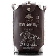 草原神騎手蒙古烈酒白酒整箱62度1500mL*2清香型純糧釀造不銹鋼壺高粱糧原漿 62度 1500mL 2瓶