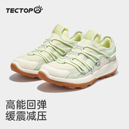 探拓（TECTOP）戶外越野跑鞋女徒步登山鞋2024夏季網(wǎng)面透氣防滑減震運(yùn)動(dòng)跑步鞋子 檸檬綠/米白 35