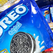 奧利奧奶油黑白花生香草原味草莓巧克力夾心餅干原味香草味少甜香草味24 原味香草味 248.4g*2包（劃