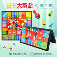 大富翁磁石桌游大富翁中國之旅游戲棋豪華版折疊便攜式強手棋玩具8079