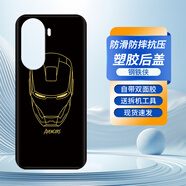 皚雪 榮耀60手機塑料后蓋LSA-AN00磨砂防摔后電池背蓋honor六十簡(jiǎn)約創(chuàng  )意更換后機外殼后屏后殼潮酷款 鋼鐵俠-塑膠后蓋 榮耀60
