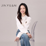 金苑法式溫柔雪紡襯衫女長(zhǎng)袖設(shè)計(jì)感減齡打底面試職業(yè)襯衣A241123 杏色 S
