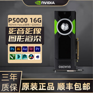 NVIDIA英偉達(dá)Quadro專業(yè)渲染建模圖形剪輯人工智能設(shè)計(jì)師繪圖工業(yè)顯卡 P5000 16G【工包】