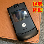 摩托羅拉v3翻蓋手機經(jīng)典老款情懷刀鋒老人備用功能機學(xué)生戒網(wǎng)老式懷舊手機 黑色 移動(dòng)卡2G/3G/4G/5G(使用2G網(wǎng)) 1手機+1電池+1充電器