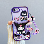 佩諾（PINO） 蘋果6手機(jī)殼iPhone6s保護(hù)套plus鏡頭全包立體波浪公仔防摔硅膠可愛男女軟殼 【本博，天眼公仔】愛心庫洛米+手繩 iPhone6p/6plus