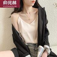 俞兆林吊帶背心女夏季新款西裝內搭性感外穿寬松仿真絲露肩無袖上衣潮 702冰絲吊帶 膚色1件  均碼 （80-140斤）