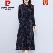 皮爾卡丹（pierre cardin）冬天加絨加厚打底連衣裙2025新款女秋冬季中年媽媽氣質(zhì)中長(cháng)款裙子 圖片色常規款 L 105-115斤