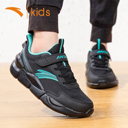 安踏（ANTA）大童運動(dòng)鞋秋季白色小白鞋網(wǎng)鞋透氣官方旗艦2025新款6-16歲跑步鞋 黑綠5567 39 內長(cháng)24.5cm