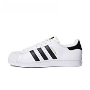 阿迪達(dá)斯 （adidas）/三葉草 Superstar 金標(biāo)經(jīng)典黑白男女休閑板鞋EG4958  C77124 36