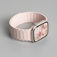 【JD快遞】張婧儀同款適用蘋果S9手表iwatch10表帶applewatch9磁 粉色 適用iwatchS6/5/4/SE44mm
