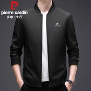 皮爾卡丹（pierre cardin）七夕情人節(jié)禮物夾克男春秋外套商務(wù)休閑立領(lǐng)上衣耐磨抗皺戶外潮流