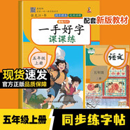 一手好字課課練 五年級上冊語(yǔ)文生字偏旁筆畫(huà)寫(xiě)字正楷描紅臨摹每日一練 小學(xué)5年級人教版課本同步練字帖