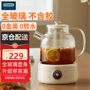 OIDIRE 德國(guó)OIDIRE 全玻璃養(yǎng)生壺花茶壺?zé)o膠水煮茶壺煮茶器辦公室花茶養(yǎng)生壺?zé)畨仉姛崴畨責(zé)踔笾悄鼙?1L ODI-HC01花茶養(yǎng)生壺【帶濾網(wǎng)】