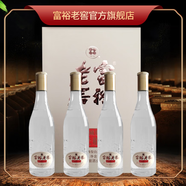 富裕老窖富裕老窖典藏版光瓶42度濃香型優(yōu)級白酒450ml*4瓶整箱固態(tài)純糧酒 42度 450mL 4瓶