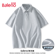 班尼路（Baleno）短袖POLO衫男夏季紐扣翻領(lǐng)簡約肌理感男士t恤青年通勤男款上衣