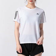 阿迪達(dá)斯 （adidas）T恤女 2025夏季新款運(yùn)動服跑步網(wǎng)球羽毛球快干體恤衫舒適透氣短袖 IK7442-速干面料 輕薄微透 M