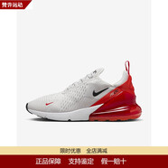 耐克（NIKE）Air Max 270大氣墊 緩震支撐運動鞋舒適透氣 男士跑步鞋 公路跑鞋 白紅AH8050-029 40
