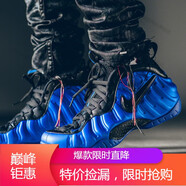 耐克（NIKE）新款男鞋 Air Foamposite 噴泡玫瑰金尼克斯籃球鞋314996-602 624041-403 藍(lán)黑泡閃電速發(fā) 44.5