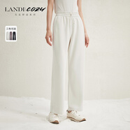 LANDIcozy無壓舒適系列四面彈輕運(yùn)動(dòng)直筒休閑褲女秋冬新品 梨花白 L