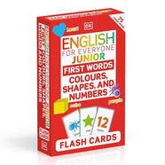 DK人人學(xué)英語(yǔ) 顏色形狀和數字 English for Everyone Junior First Words Flash Cards 進(jìn)口原版 英文書(shū)