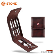 司頓（STONE）指甲刀六件套裝便攜式折疊指甲鉗眉剪眉夾銼刀挖耳勺表皮鏟套裝